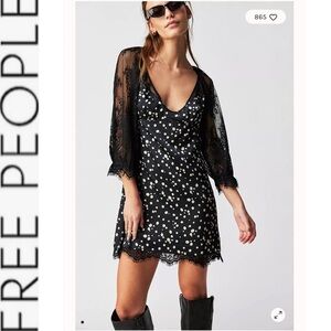 NWOT Free People About That Mini Dress xs
